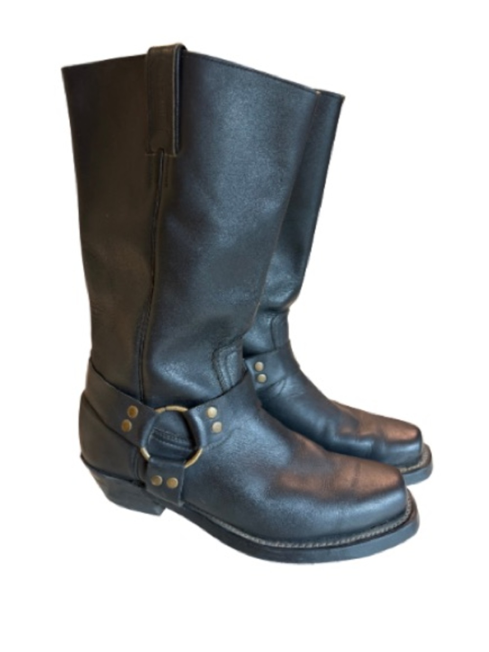 Boulet Black Leather Harness Boots | 6.5